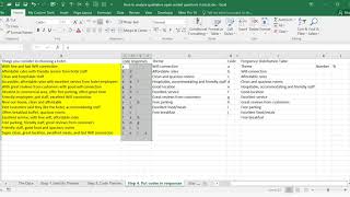 Analyzing Open Ended Questions in MS Excel for FETP Fellows [upl. by Gyatt797]