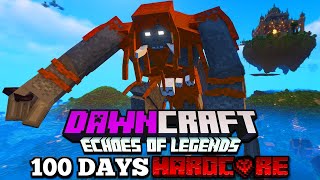 I Survived 100 Days in DAWNCRAFT in Hardcore Minecraft [upl. by Ytok]