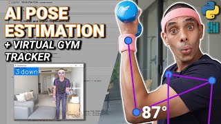 AI Pose Estimation with Python and MediaPipe  Plus AI Gym Tracker Project [upl. by Dolf431]