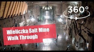 Wieliczka Salt Mine  Kopalnia Soli 360° video 4k [upl. by Yuria898]