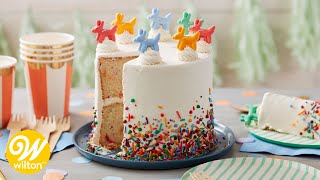 How to Make a Birthday Sprinkle Cake  Wilton [upl. by Isadora]