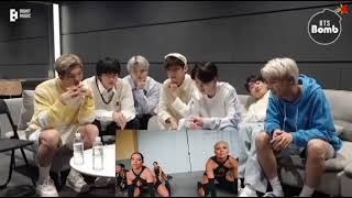 BTS reacting to Luíza sonza Feat Mariah Angeliq  Anaconda coreografia [upl. by Hailahk]