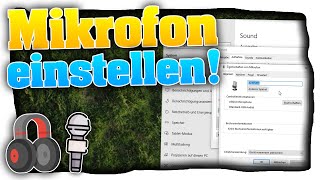 Mikrofon einstellen Windows 10  Headset  Mikrofon an PC anschließen und einrichten  Tutorial [upl. by Seerdi]