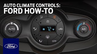 Auto Climate Controls Fiesta  Ford HowTo  Ford [upl. by Ashlan637]