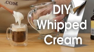 DIY whipped cream in 60 seconds [upl. by Eiramannod]