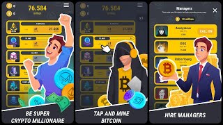 Crypto Miner Tycoon Games Game Gameplay Android [upl. by Doubler]