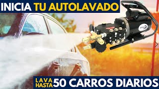 Esta HIDROLAVADORA es la IDEAL para INICIAR UN AUTOLAVADO  LAVA hasta 50 CARROS AL DÍA [upl. by Karylin]