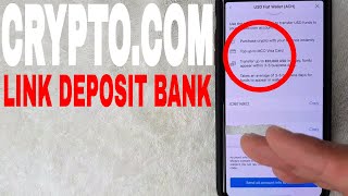 ✅ How To Link Deposit Bank Account To Cryptocom 🔴 [upl. by Burrows236]