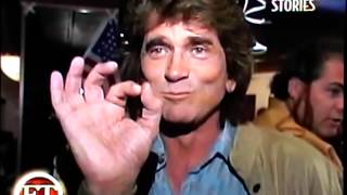 Michael Landon announces he has cancer on ET [upl. by Nilhtac]