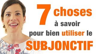 Subjonctif  7 conseils pour bien lutiliser [upl. by Sesylu870]