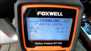 How to Use a Battery Analyzer Foxwell BT705 [upl. by Matthieu]