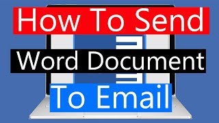 How to Send Word 2016 document to Email [upl. by Notsae]