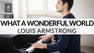 What A Wonderful World  Louis Armstrong  Piano Cover  Sheet Music [upl. by Au]