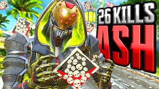 ASH 26 KILLS and 4200 Damage Apex Legends Gameplay [upl. by Odilo]