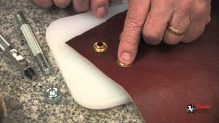 Installing Eyelets And Grommets On Leather [upl. by Venetia]