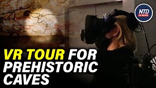 Virtual Reality Tour of Prehistoric Lascaux Caves  NTD UK News [upl. by Robby]