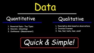 Qualitative and Quantitative [upl. by Kcirdot]