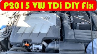 P2015 VW Intake Manifold failure Fix DIY [upl. by Theresina]