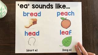 Phonics Lesson ea [upl. by Inus]