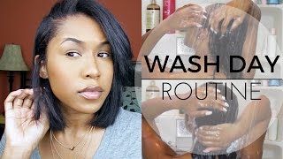 WASH DAY ROUTINE  Relaxed Hair [upl. by Bautista]