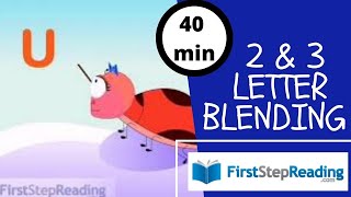 Blending Two and Three Letter Blending FirstStepReading Reading Phonics Blend Read Kindergarten [upl. by Pauline61]