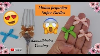 2 MANERAS SUPER 😲 FACILES DE HACER 🎀 MOÑOS PEQUEÑOS PERFECTOS 🎀 [upl. by Terrye]