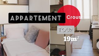 Appartement Tour  Logement étudiant Crous 19m² [upl. by Perceval76]