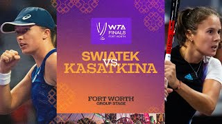 Iga Swiatek vs Daria Kasatkina  2022 WTA Finals Group Stage  Match Highlights [upl. by Avie]