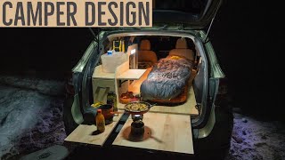 How I Built my Subaru Camper New Design [upl. by Stacia]