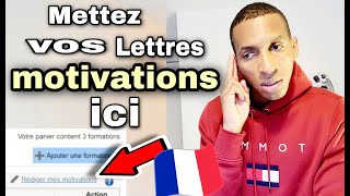 CAMPUS FRANCE  COMMENT METTRE VOTRE LETTRE DE MOTIVATION DANS VOTRE COMPTE [upl. by Princess]