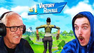 Teaching MY DAD Fortnite [upl. by Colin]