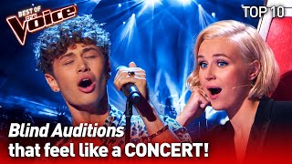 They turned their Blind Audition into a CONCERT on The Voice  TOP 10 [upl. by Notle]