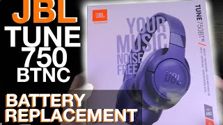 Battery Replacement of JBL TUNE750BTNC headphones how to [upl. by Uy]