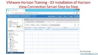 VMware Horizon Training  03  Installation of Horizon View Security Server Step by Step [upl. by Crofton]