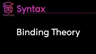 Syntax Binding Theory [upl. by Eikin]