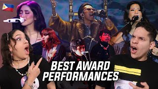 Award Show Performances in the PHILIPPINES are UNREAL Latinos react to Filipino Award shows [upl. by Yeldar]