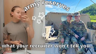 WHAT YOU NEED TO KNOW BEFORE JOINING THE ARMY RESERVES [upl. by Amor977]