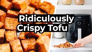 Ridiculously Crispy Air Fryer Tofu [upl. by Melisandra]