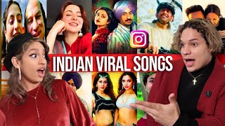 Waleska amp Efra react to Instagram Reels Viral Trending Songs in INDIA 2024 pt2 [upl. by Barr106]