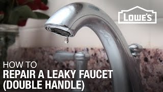 How To Fix A Dripping or Leaky Double Handle Faucet [upl. by Eirffej821]