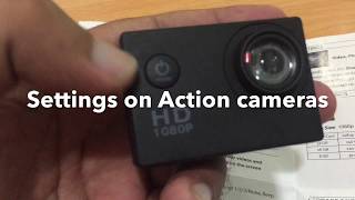 Setting up full HD sports action Camera 1080p [upl. by Sianna460]