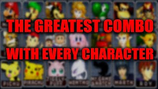 The Greatest Combo With Every Character in Super Smash Bros Melee [upl. by Lamag339]