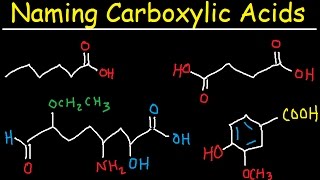 Naming Carboxylic Acids  IUPAC Nomenclature  Organic Chemistry [upl. by Lotsirk]