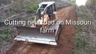 Cutting new road with Bulldozer on Missouri farm [upl. by Wawro]