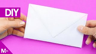 ► Como hacer un SOBRE CARTA de Papel en 5 MINUTOS 💌 [upl. by Early]