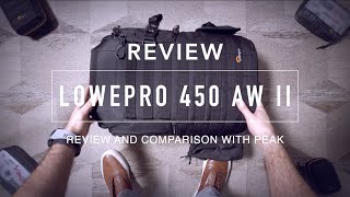 Lowepro Protactic 450 AW II Review vs Peak Design Everyday Backpack  Why I Upgraded [upl. by Dasi]