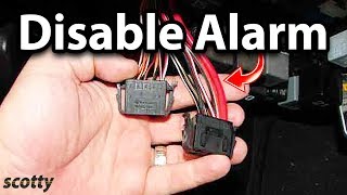 How to Disable Car Alarm [upl. by Cristobal982]