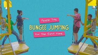 People Try Bungee Jumping For The First Time  Ft Kanishk amp Kaustubh  Ok Tested [upl. by Akilak]