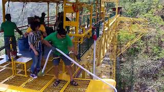 Perfect Bungee Jump by a Brave Girl  Jumpin Heights Rishikesh  272Ft  HD [upl. by Calabresi]