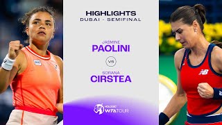 Jasmine Paolini vs Sorana Cirstea  2024 Dubai Semifinal  WTA Match Highlights [upl. by Northway]